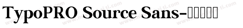 TypoPRO Source Sans字体转换